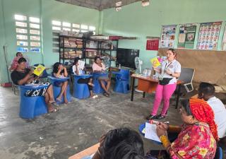 La Región de Salud de Guna Yala capacita a madres promotoras de la salud.
