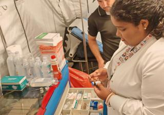  Minsa brinda atención primaria a peregrinos en puesto de salud del Parque Porras