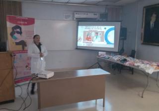  Jornada educativa en el Hospital Dr. Joaquín Pablo Franco Sayas fortalece conocimientos de embarazadas y madres lactantes