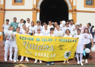 Región de Salud de Veraguas dijo presente en la "Caminata por la Paz Escolar"