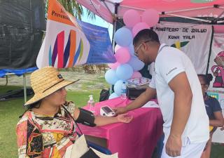 Región de Salud de Guna Yala refuerza acciones de concienciación sobre el cáncer de mama y próstata