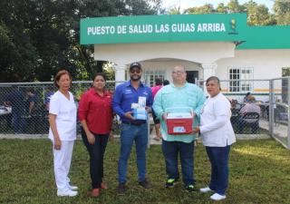 Inauguran mejoras al Puesto de Salud Las Guías Arriba, con gira médica