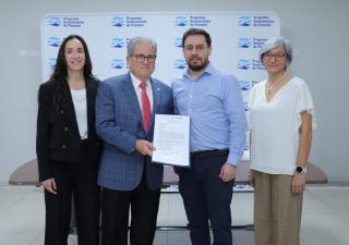 Entrega de la Orden de Proceder para las Obras del Proyecto Diseño y Construcción de los Colectores Sanitarios de Martín Sánchez 1 e Interconexiones Tramo 1