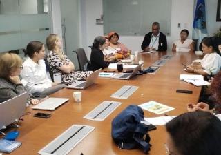 Reunión sobre cáncer de mama en Guna Yala
