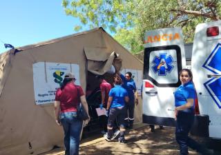 Minsa Los Santos atiende a paracaidistas en Festival Aéreo 2026
