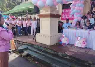 Minsa realiza lanzamiento del Mes de la Cinta Rosada y Celeste