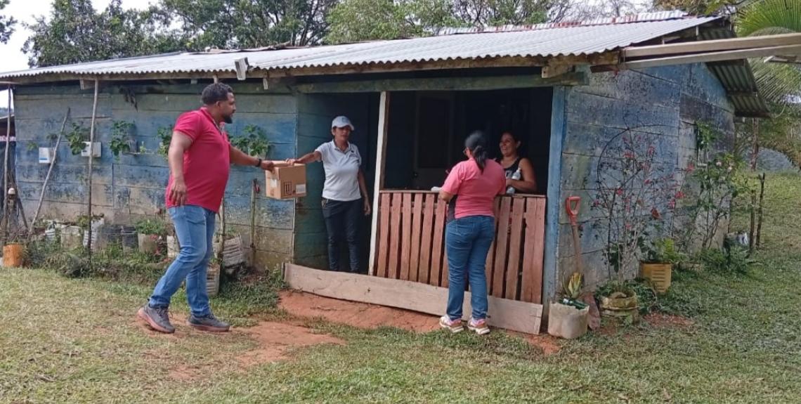 Atención comunidades afectadas en Herrera